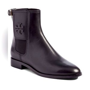 Tory Burch Wyatt mid calf black bootie